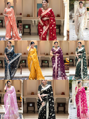 Crista Premium Banasari Silk Saree