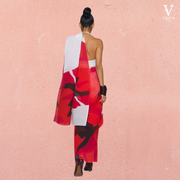 Alessa Vibrant Digital Printed Georgette Saree With Banglori Blouse