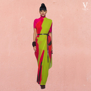 Alessa Vibrant Digital Printed Georgette Saree With Banglori Blouse