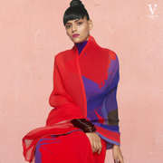 Alessa Vibrant Digital Printed Georgette Saree With Banglori Blouse