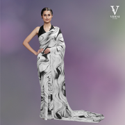 Calida Elegant Digital Printed Japan Satin Silk Saree