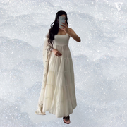 Chia Stunning Heavy Georgette Gown with Embroidered Sequined Dupatta