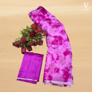 Dahlia Charming Printed Organza Saree with Ark Silk Blouse