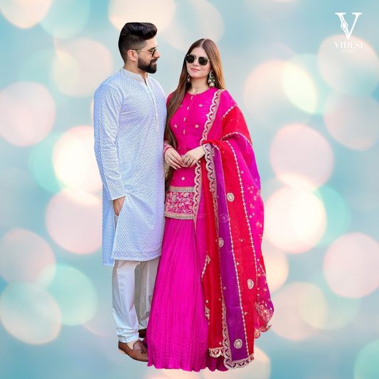 Estela Modish Sequined Taffeta Silk Lehenga with Faux Georgette Dupatta