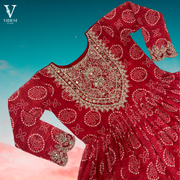 Feliz Refined Digital Printed Faux Georgette With Real Mirror Handwork Suit with Dupatta