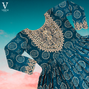 Feliz Refined Digital Printed Faux Georgette With Real Mirror Handwork Suit with Dupatta