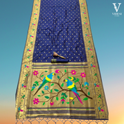 Leonor Pure Soft Kanchivram Pethani Silk with Zari Border Saree