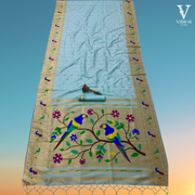 Leonor Pure Soft Kanchivram Pethani Silk with Zari Border Saree