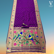 Leonor Pure Soft Kanchivram Pethani Silk with Zari Border Saree