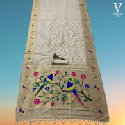 Leonor Pure Soft Kanchivram Pethani Silk with Zari Border Saree