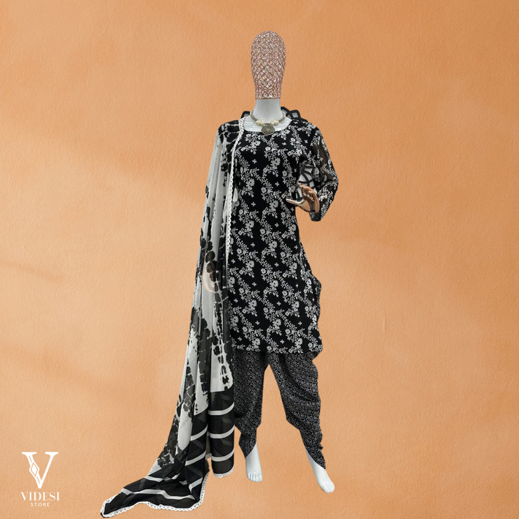 Luisa Elegant Full Sleeve Digital Printed Faux Georgette Suit with Dupatta