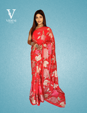 Chara Premium Georgette Phantom Silk Sequined Saree