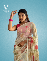 Chara Premium Georgette Phantom Silk Sequined Saree
