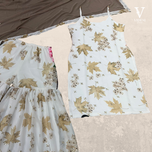 Jade Serene Embroidered Sequined Faux Georgette Suit With Net Dupatta