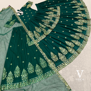 Jaya Lavish Heavy Viscos Velvet Embroidered Work with Dupatta Gown
