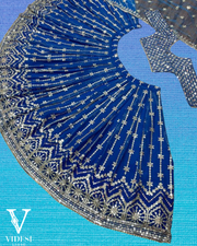 Navi Classic Full Sleeve Embroidered Moti Lace Border Sequined Lehenga