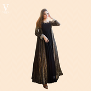 Ramona Modern Heavy Faux Georgette Gown with Jacket