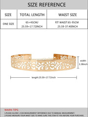 Rose Scallop Metal Belt