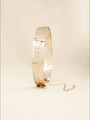 Rose Scallop Metal Belt