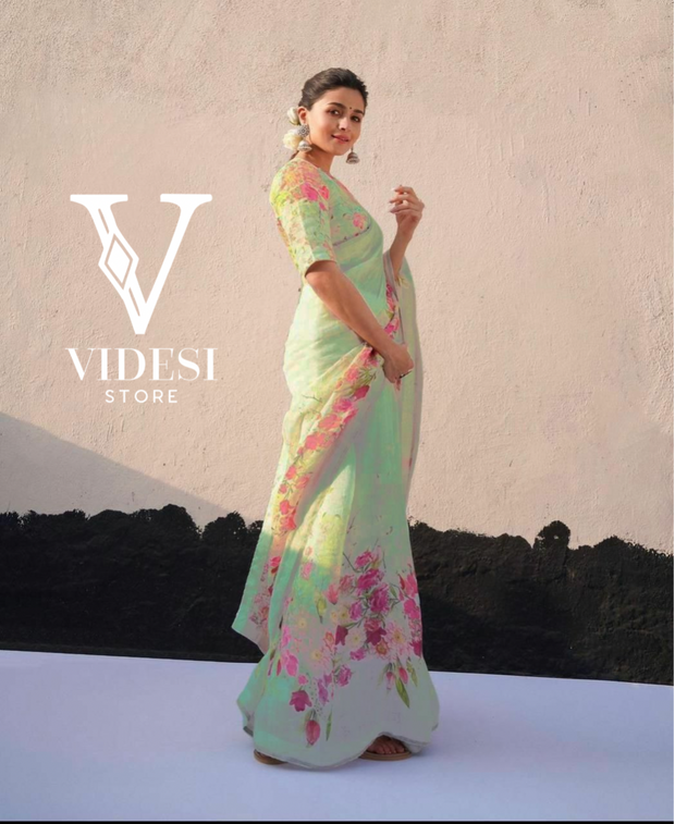Alia’s Gangubai Floral Saree