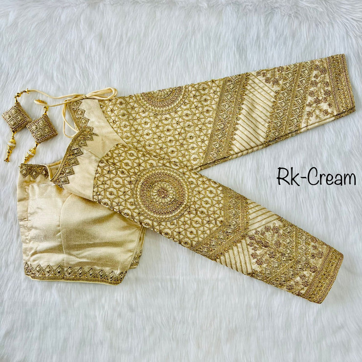 Designer Saree Blouse Long Sleeve
